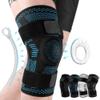 LTLCLZ 1-Piece Knee Brace, Compression Sleeve with Side Stabilizers and Patella Gel for Knee Pain Recovery from Meniscus Injuries, Black, XL view 4
