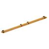 Lsoiup Wooden Handrail with Metal Brackets for Indoor and Outdoor Stairs view 1