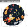 Round Space Boy Rocket Rug, Non-Slip Floor Mat, 0.7 m Diameter view 4
