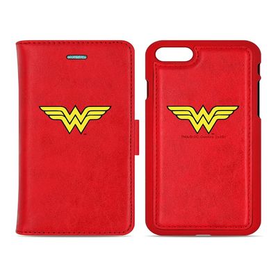 ERT GROUP Magnetic Wallet Case + Case for iPhone X Wonder Woman 010