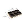 TOMYEUS Porcelain Fruit Bowls, Rectangular Dessert and Salad Plates view 2