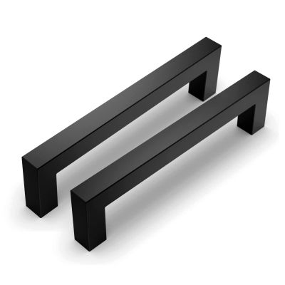 2 Pcs Black Cabinet Handles, Stainless Steel, 288 mm