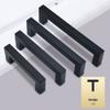 2 Pcs Black Cabinet Handles, Stainless Steel, 288 mm view 2