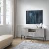 3xE Living LAMELLI Modern TV Stand/Lowboard, 154 cm, Gray view 3