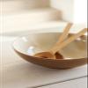 BITZ Salad Bowl, Stoneware, Dishwasher-Safe, 24 cm, Wood/Sand view 4