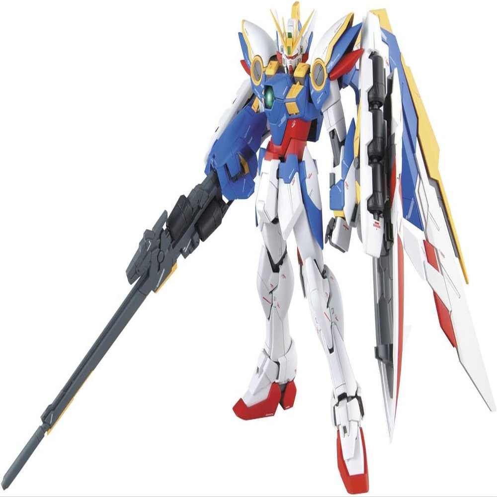 Bandai Gundam Model Kit - MG 1/100 - XXXG-01W Wing Gundam EW Ver. - 30 cm, White/Luxurious Garden
