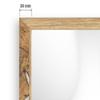 CLAMARO Vision Wall Mirror 40 x 115 cm, Reclaimed Oak with Frame, 300+ Sizes Available, Real Glass, Mountable Vertically or Horizontally, Handmade in Germany view 4