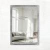 CLAMARO Vision Wall Mirror 50 x 175 cm, Brushed Silver Frame, 300+ Sizes, Made in Germany view 1