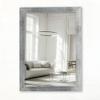 CLAMARO Vision Wall Mirror 50 x 175 cm, Brushed Silver Frame, 300+ Sizes, Made in Germany view 2