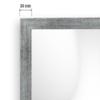 CLAMARO Vision Wall Mirror 50 x 175 cm, Brushed Silver Frame, 300+ Sizes, Made in Germany view 4