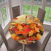 Morbuy Round Elastic Tablecloth, Maple Leaf Print, Waterproof, Washable, Ginkgo Biloba, 100 cm view 1