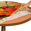 Morbuy Round Elastic Tablecloth, Maple Leaf Print, Waterproof, Washable, Ginkgo Biloba, 100 cm view 4