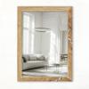 CLAMARO Vision Wall Mirror with MDF Frame, Reclaimed Oak, 30 x 120 cm view 2