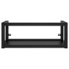 Tidyard Wall-Mounted Bathroom Vanity Frame with Sink, Black Iron, 79 x 38 x 31 cm view 3