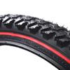 HMTE Bicycle Tire 26 x 2.125 MTB 26-Inch / 24-Inch 1.95 Wire-Bead Mountain Bike Tire, Large Tread, Strong Grip, Cross-Country (Color: 26 x 1.95 Red) view 4