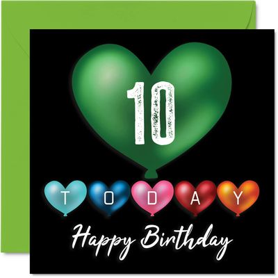 Stuff4 Funny 10th Birthday Card for Boys and Girls