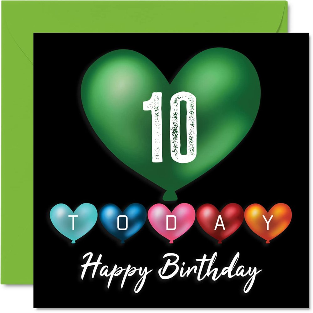 Stuff4 Funny 10th Birthday Card for Boys and Girls