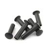 20 Black Carbon Steel Rivets, M6 x 12 mm view 1