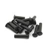 20 Black Carbon Steel Rivets, M6 x 12 mm view 3