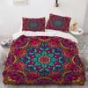 Lolosale 100% Microfiber Bohemian Bedding Set, 220 x 240 cm Duvet Cover with Zipper, Ethnic Geometric Pattern, 3-Piece Set view 2