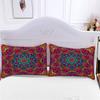 Lolosale 100% Microfiber Bohemian Bedding Set, 220 x 240 cm Duvet Cover with Zipper, Ethnic Geometric Pattern, 3-Piece Set view 4
