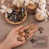 Cheriswelry 100 Mini Wooden Cross Pendants for Easter, Prayer, Sunday School & Jewelry Making view 3