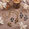 Cheriswelry 100 Mini Wooden Cross Pendants for Easter, Prayer, Sunday School & Jewelry Making view 4