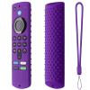 Pwshymi Silicone Case for Fire TV Stick Remote, Non-Slip Protective Cover with Lanyard, 3rd Gen (Purple) Home view 1
