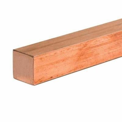 Copper Square Bar 20 × 20 mm, 2.0065 Cu-ETP, 1 m