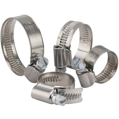 Stainless Steel A2 Hose Clamps, 35–50 mm / 12 mm, 20-Pack – OPIOL QUALITY