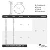 Stainless Steel A2 Hose Clamps, 35–50 mm / 12 mm, 20-Pack – OPIOL QUALITY view 2