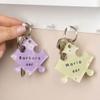 Wanapix | Personalized Acrylic Keychain | Keychain with Photo and Text | Puzzle Shape | Single-Sided Personalization | 5.7 x 4.9 cm view 4