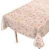 ANRO Beige Tile-Pattern Vinyl Oilcloth Tablecloth 160 x 140 cm view 1