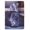 XFDSFDL Case for Lenovo Tab M10 Plus 3rd Gen TB-125F/TB-128F 10.6", PU Leather Flip Cover with Cat and Tiger Pattern, Stand, Auto Wake/Sleep, Color 05 view 3