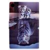 XFDSFDL Case for Lenovo Tab M10 Plus 3rd Gen TB-125F/TB-128F 10.6", PU Leather Flip Cover with Cat and Tiger Pattern, Stand, Auto Wake/Sleep, Color 05 view 4