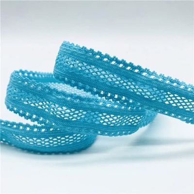 KENNA 5 Yards/Lot 15 mm Grid Fold-Over Spandex Elastic Band