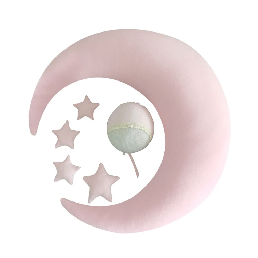 LICHENGTAI Baby Photography Props, Moon Pillow and Star Set