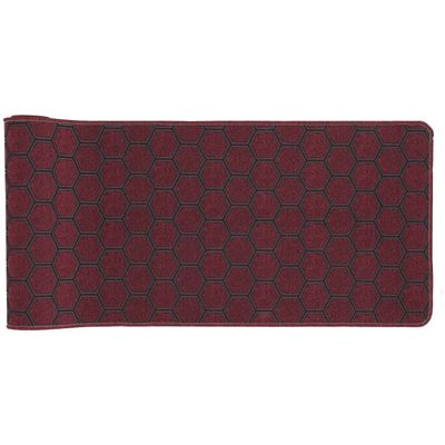 Casatessile Non-Slip Runner Kitchen Mat, 50 cm Wide, Alveole Machine-Washable Hallway Rug, Bordeaux, 340 cm
