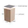JIAOLUN123 4-Pack Self-Adhesive Wooden Furniture Risers, 10 x 10 x 3 cm view 2
