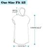 Highdi Hooded Beach Poncho Towel for Adults, Microfiber, Quick-Dry, Bird Flower, 75 x 110 cm view 3
