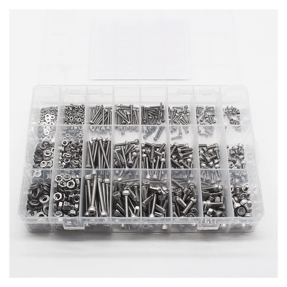 M3-M4 Stainless Steel Hex Socket Screw and Nut Set