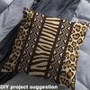 Leopard-Pattern Upholstery Fabric for Chairs, Brown, 92 x 150 cm view 4