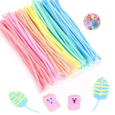 KAYSENSUK 500-Piece Pipe Cleaners Craft Set, 6 mm x 30 cm Chenille Stems, Macaron Pastel Colors