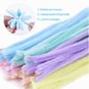 KAYSENSUK 500-Piece Pipe Cleaners Craft Set, 6 mm x 30 cm Chenille Stems, Macaron Pastel Colors view 3