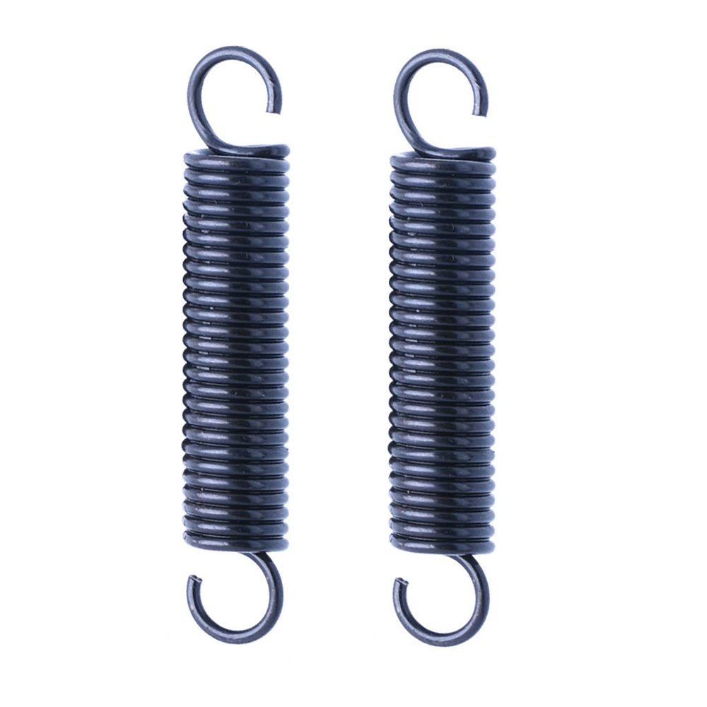 Pangocho 2-Piece Set, 0.5 x 4 x 120 mm, Wire Diameter 0.5 mm, OD 4 mm, Length 120–300 mm, Open Pullback Steel Small Extension Springs with Double Hooks