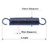 Pangocho 2-Piece Set, 0.5 x 4 x 120 mm, Wire Diameter 0.5 mm, OD 4 mm, Length 120–300 mm, Open Pullback Steel Small Extension Springs with Double Hooks view 2
