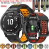 SKM 26 mm Quick-Release Smartwatch Band for Garmin Fenix 7X/6X/5X, 3 HR, Descent MK2, Enduro and Tactix Delta view 2