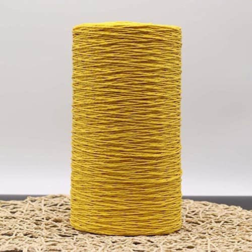 XIUPO 500 g/Roll Colored Raffia Straw Yarn for DIY Knitting, Summer Straw Hats, Handbags, Cushions and Baskets