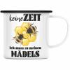 Trendation Beekeeper Gift Enamel Mug, Black view 1