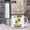 Trendation Beekeeper Gift Enamel Mug, Black view 4